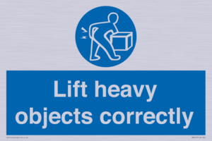 Lift heavy objects correctly